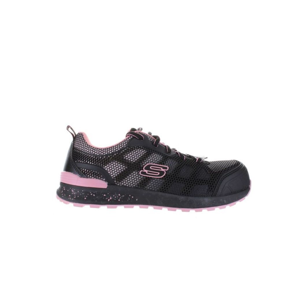 Skechers Womens Bulklin-Lyndale Black Safety Shoes Size 8.5 Medium (B, M)
